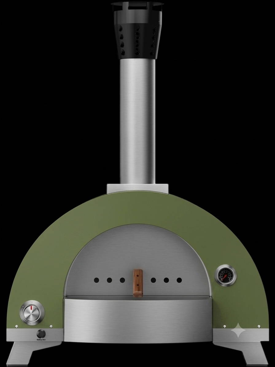 Olivia Free Standing Outdoor Pizza Oven Navy Blue